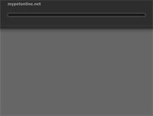 Tablet Screenshot of mypetonline.net